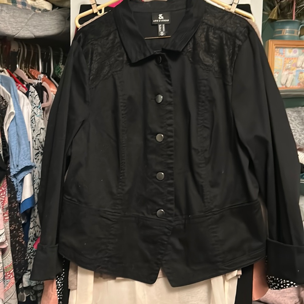 Black short jacket